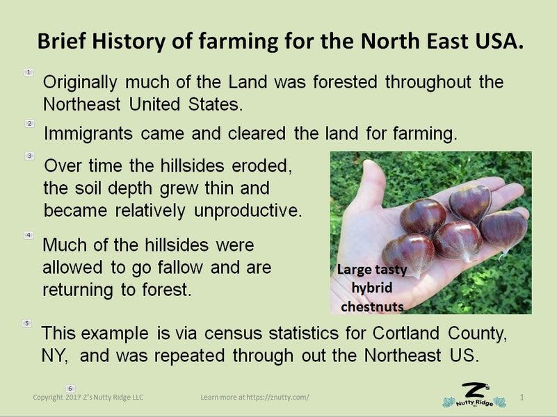 Short history of Farming in the Northeast US